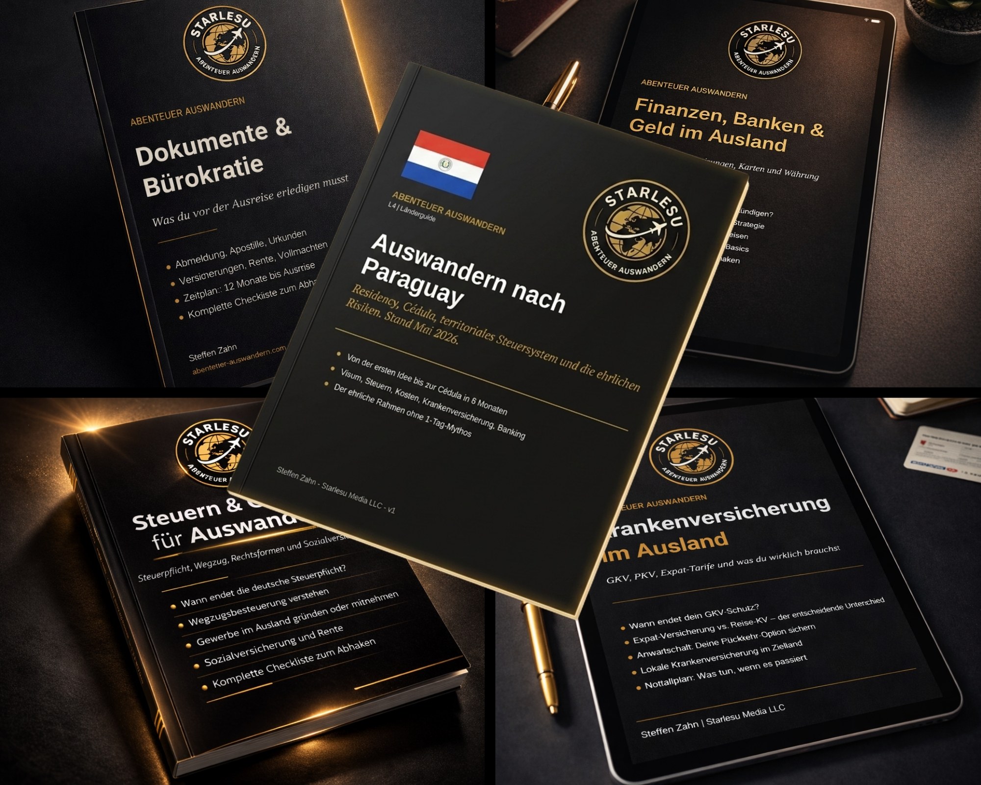 Paraguay Komplett-Paket: T1–T4 + Paraguay Guide