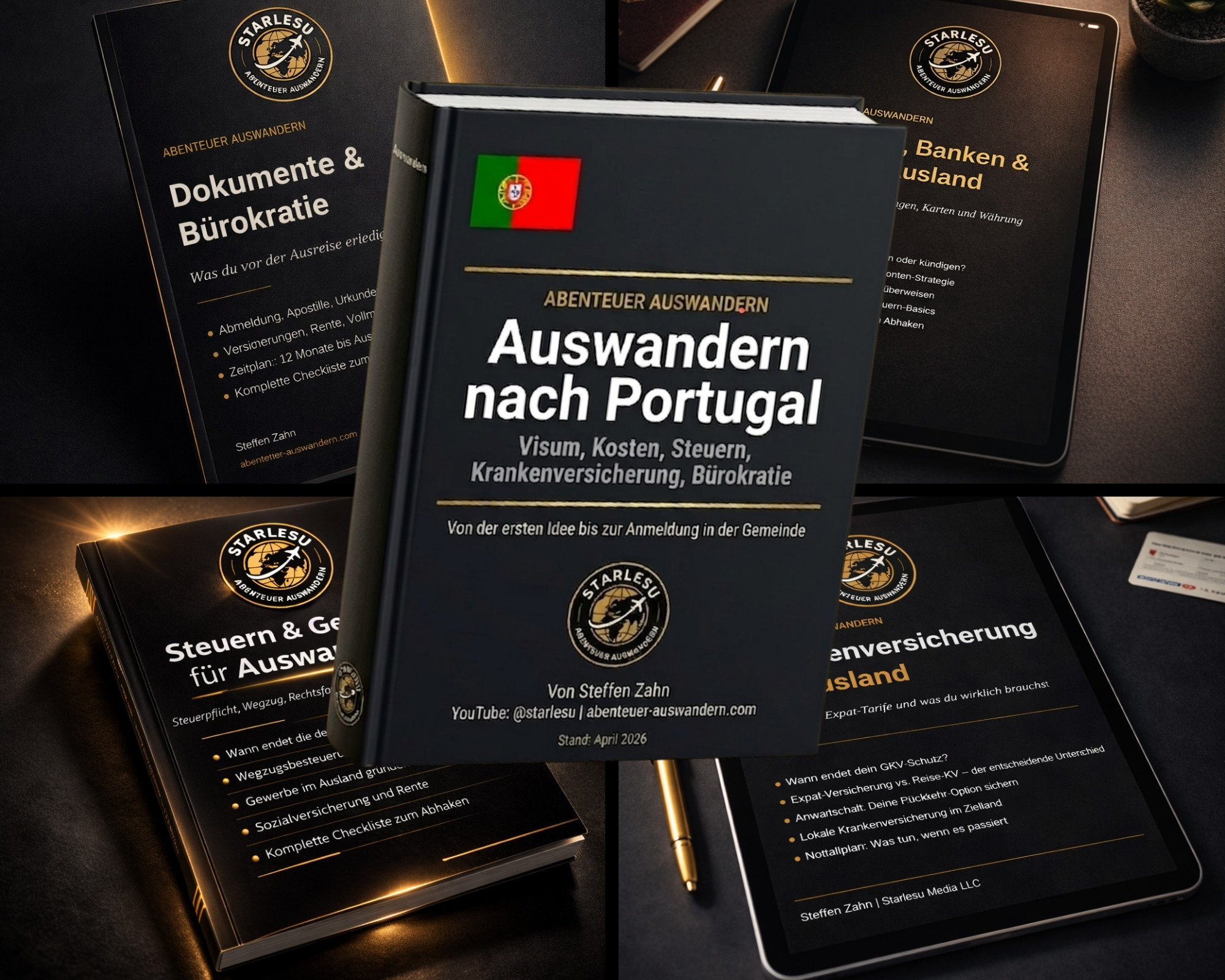 Portugal Komplett-Paket: T1–T4 + Portugal Guide